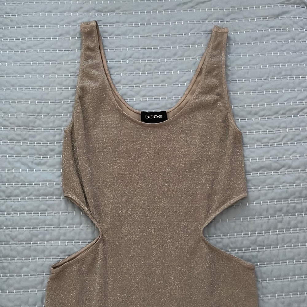 CHAMPAGNE COCKTAIL DRESS • BEBE